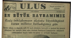 Arşivden çıkan Cumhuriyet Bayramı manşetleri