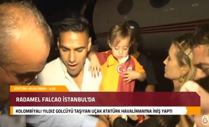 Radamel Falcao, İstanbul'a geldi