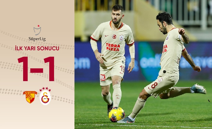 İlk yarı sonucu: Göztepe 1-1 Galatasaray