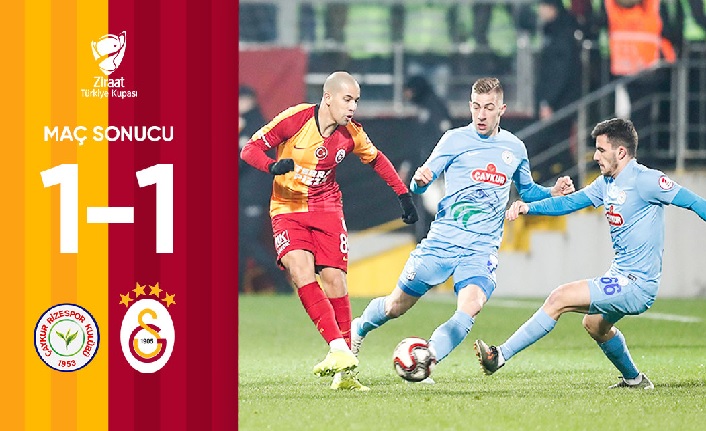 Çaykur Rizespor 1-1 Galatasaray