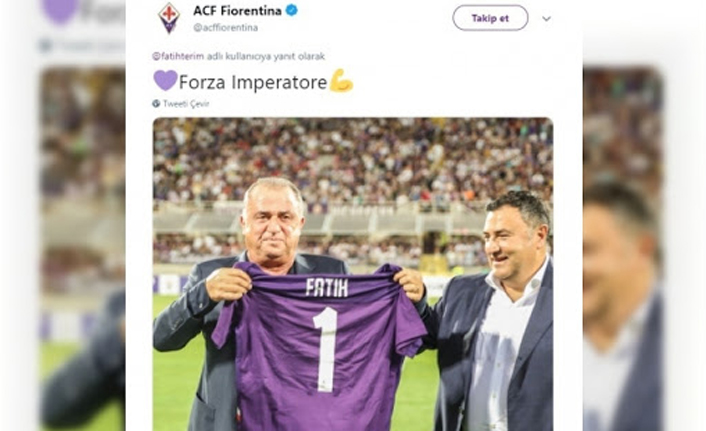 Fiorentina'dan Fatih Terim'e geçmiş olsun mesajı!