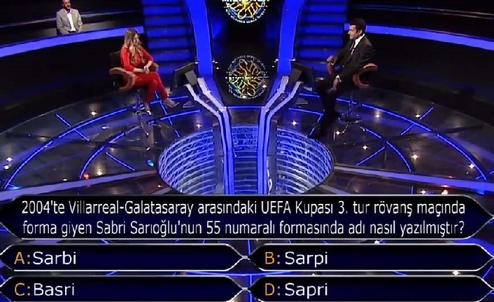 Sabri Sarıoğlu sorusu yarışmaya damga vurdu!