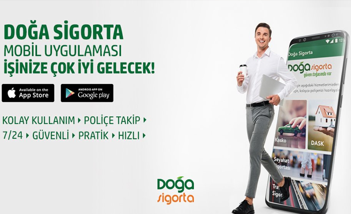 Doğa Sigorta mobil uygulaması ile her an yanınızda!