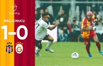 Maç sonucu: Beşiktaş 1-0 Galatasaray