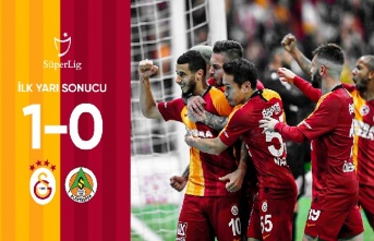 İlk yarı sonucu: Galatasaray 1-0 Aytemiz Alanyaspor