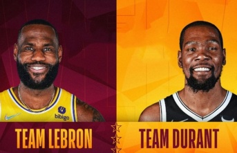 Kevin Durant ve LeBron James NBA All Star takımlarını...